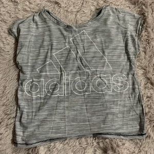 Adidas running crop shirt